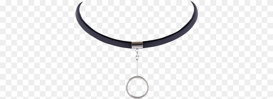 Circle Faux Leather Choker Necklace Circle, Accessories, Jewelry, Blade, Dagger Png