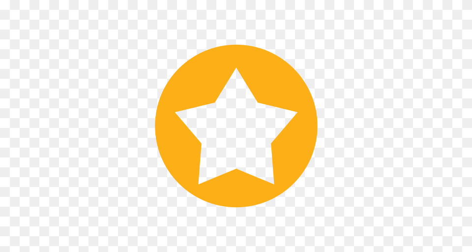 Circle Favorite Five Point Gold Star Icon, Star Symbol, Symbol, Astronomy, Moon Png Image