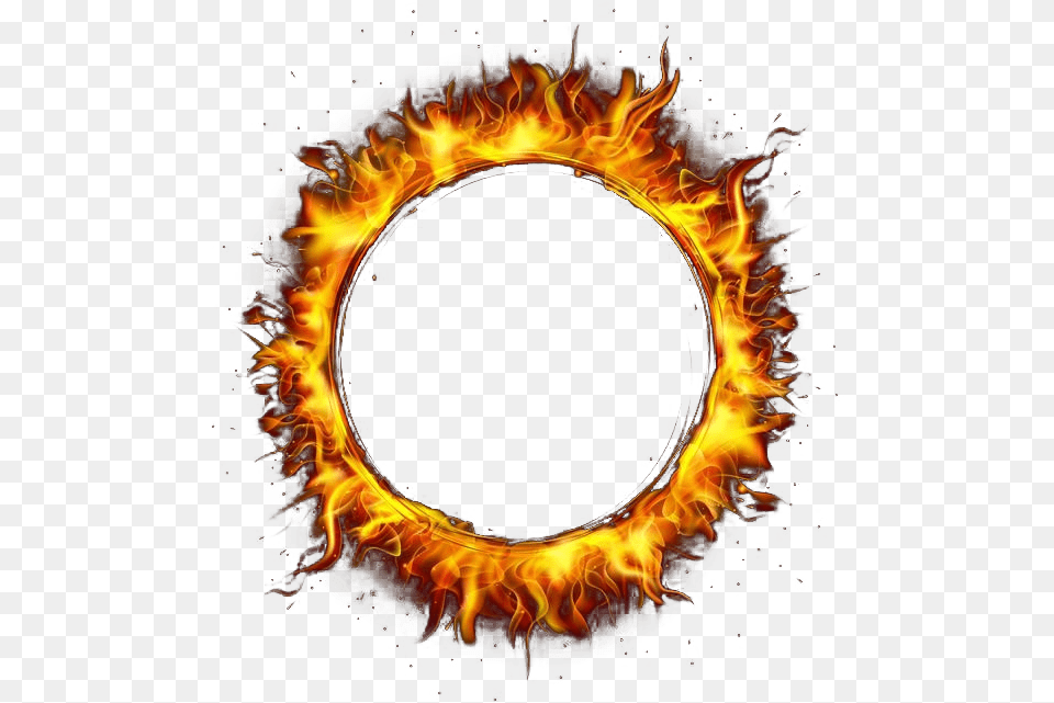 Circle Fire Flame Flame Circle, Bonfire Free Transparent Png