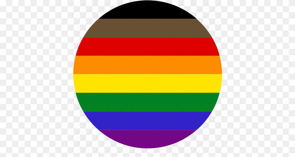 Circle Flag Gay Lgbt Philadelphia Pride Rainbow Icon Download On Iconfinder Pride Flag Circle, Sphere, Logo Free Transparent Png
