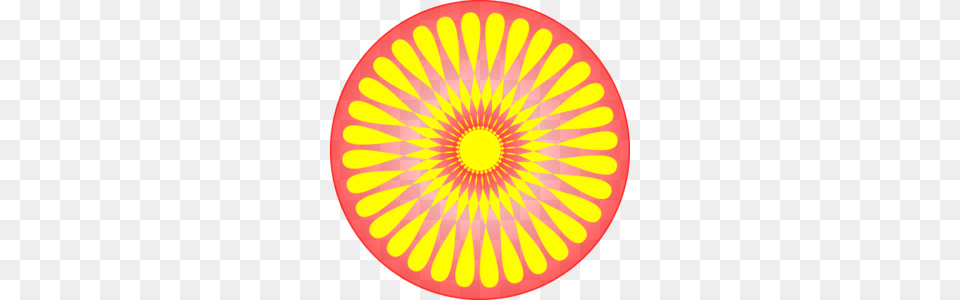 Circle Flower Design Clip Art, Pattern Free Png