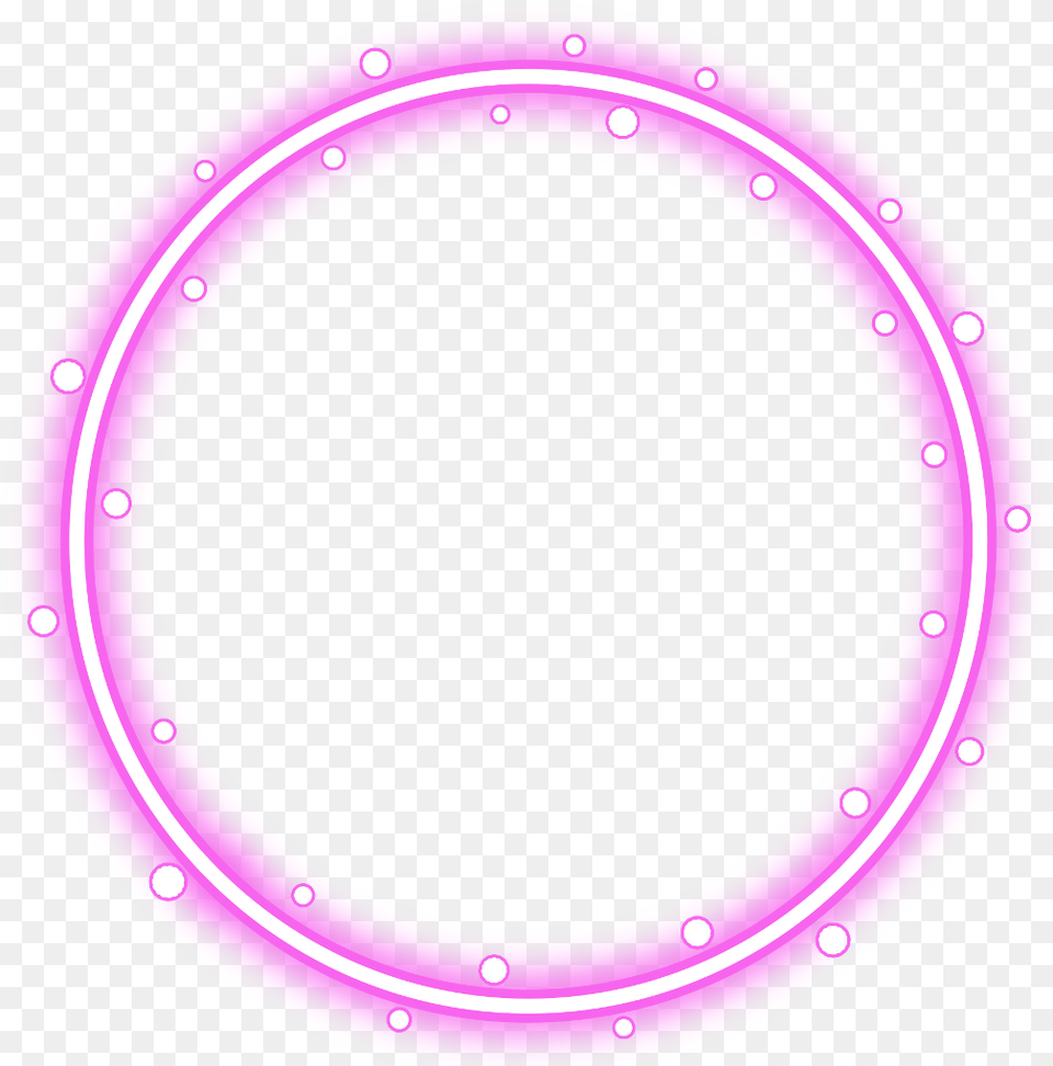 Circle Frame, Light, Neon, Purple, Disk Free Png