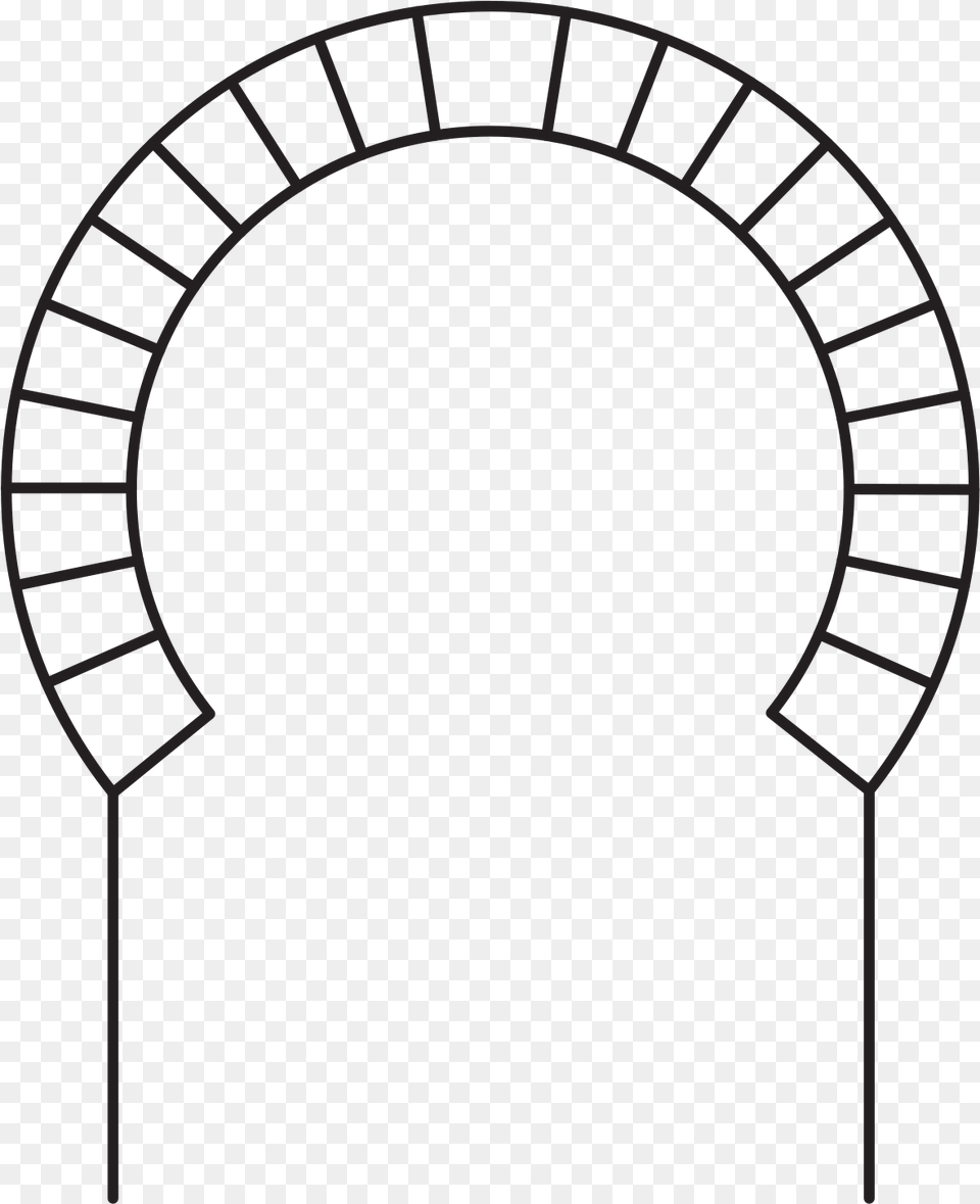 Circle Frame Black And White Clipart, Arch, Architecture Free Png Download