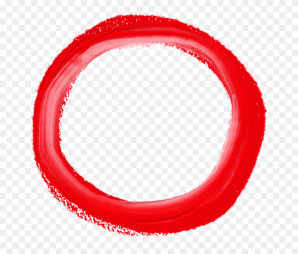 Circle Frame Red Brush Stroke Texture Brushstroke Pink Free Transparent Png