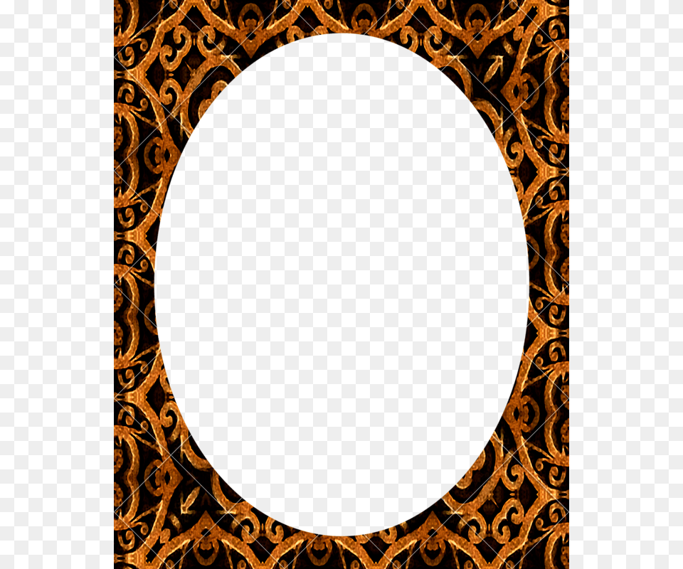 Circle Frame With Oriental Decorated Borders, Pattern, Blackboard Free Png