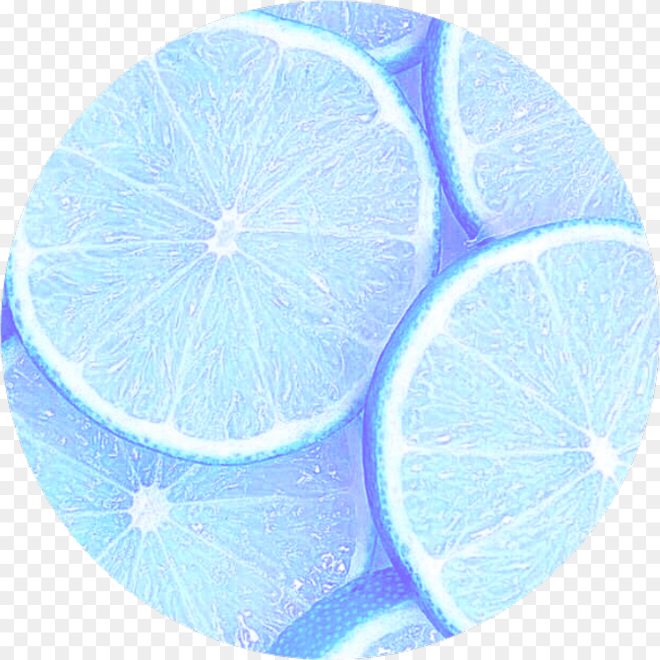 Circle Frut Limon Circulo Tumblr Colors Crculo Blu Con Circulo, Citrus Fruit, Food, Fruit, Plant Free Png