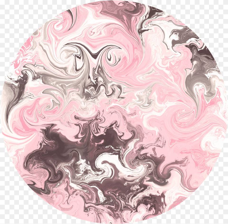 Circle Ftestickers Marble Pink Marble Circle, Art, Graphics, Plate, Painting Free Png
