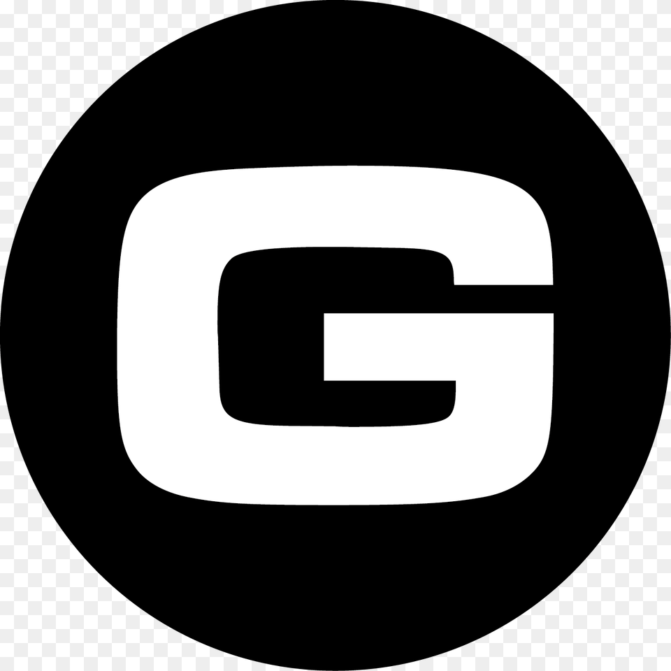 Circle G Black Gmail White Icon, Logo, Disk, Symbol Png Image