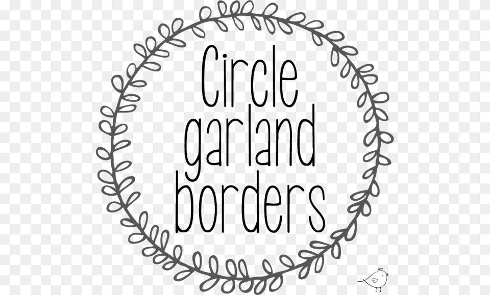 Circle Garland Border, Oval, Text Free Transparent Png