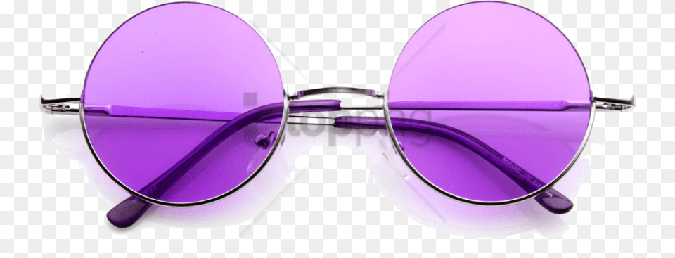 Circle Glasses Circular Purple Glasses, Accessories, Sunglasses Free Png