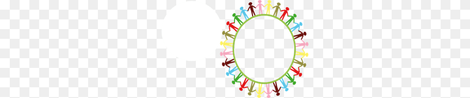 Circle Holding Hands Stick People Multi Coloured Clip Art, Dynamite, Weapon, Astronomy, Moon Free Png