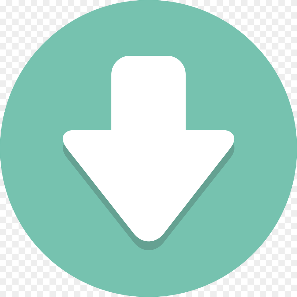 Circle Icons Arrow Down Down Arrow Flat Design, Sign, Symbol, Disk Png