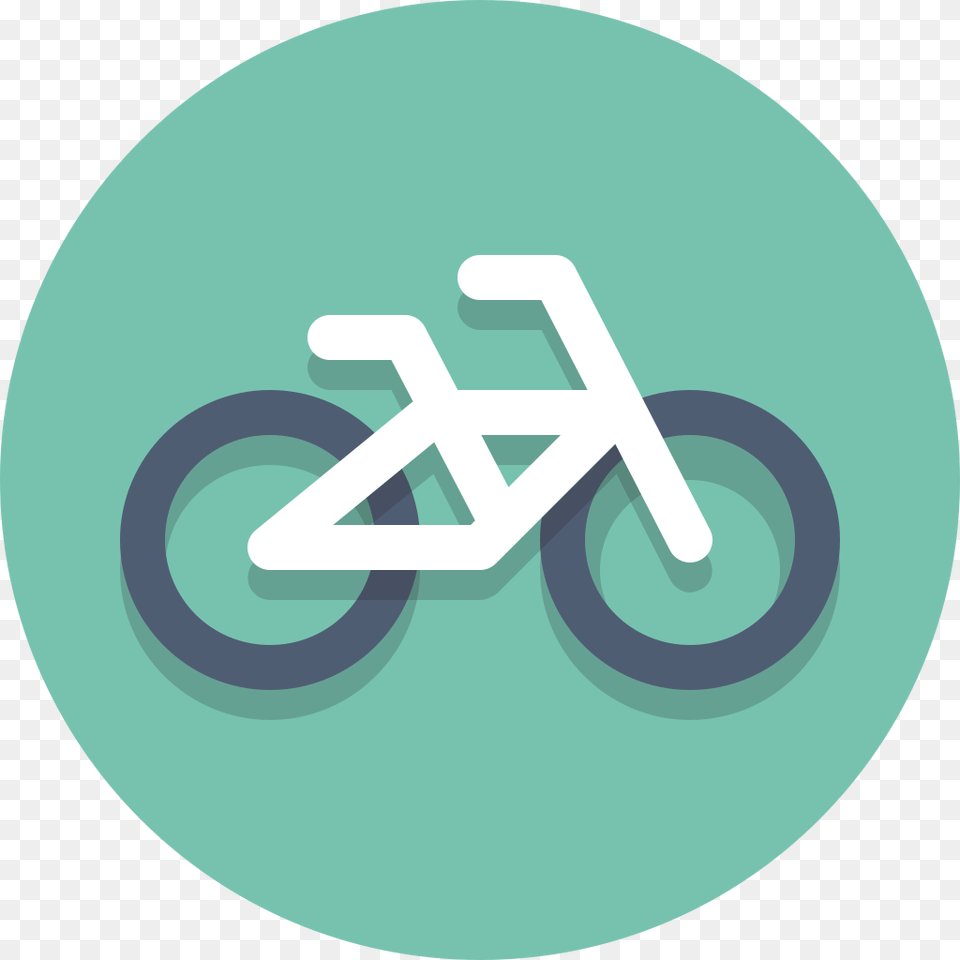 Circle Icons Bike Bike Icon Circle, Symbol, Sign, Disk Free Png
