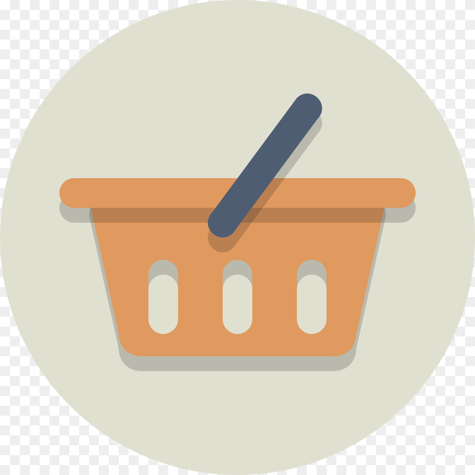 Circle Icons Cart Basket Flat Icon, Shopping Basket, Disk Png