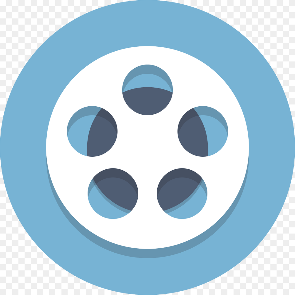 Circle Icons Filmreel Film Reel Icon, Wheel, Machine, Spoke, Vehicle Free Png