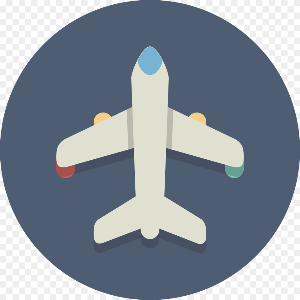 Circle Icons Plane Plane Vector Icon, Aircraft, Airliner, Airplane, Transportation Png Image