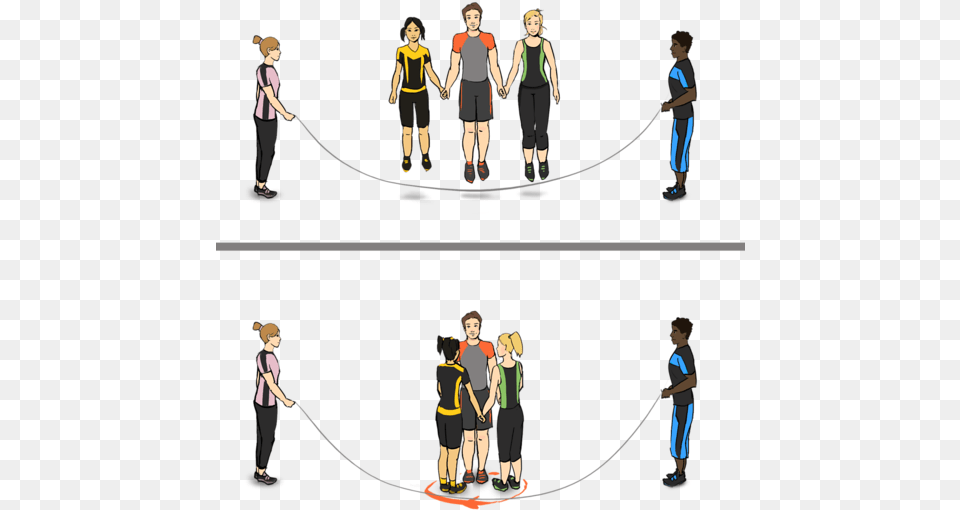 Circle In Long Rope, Adult, Female, Person, Woman Free Png