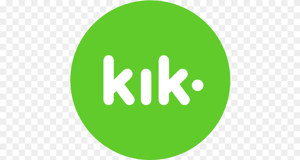 Circle Kik Messenger Round Icon Kik Icon, Green, Logo, Disk Png Image