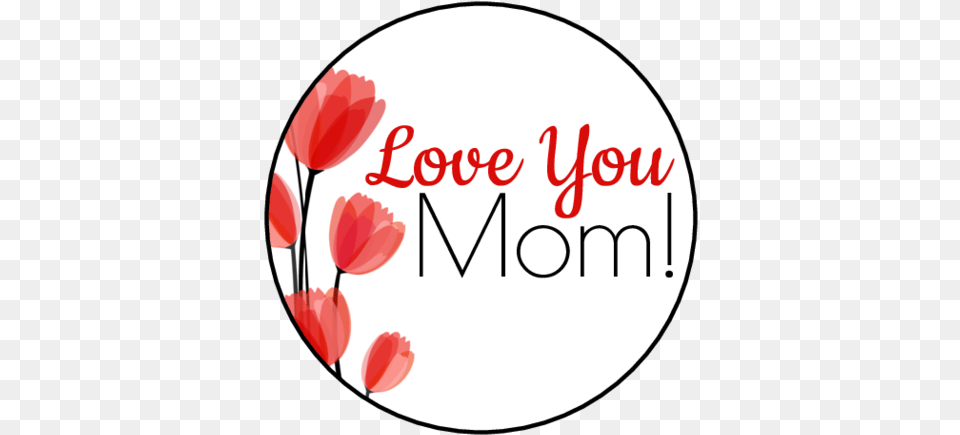 Circle Labels Label Templates Ol2088 Onlinelabels Love You Mom, Flower, Petal, Plant, Disk Png