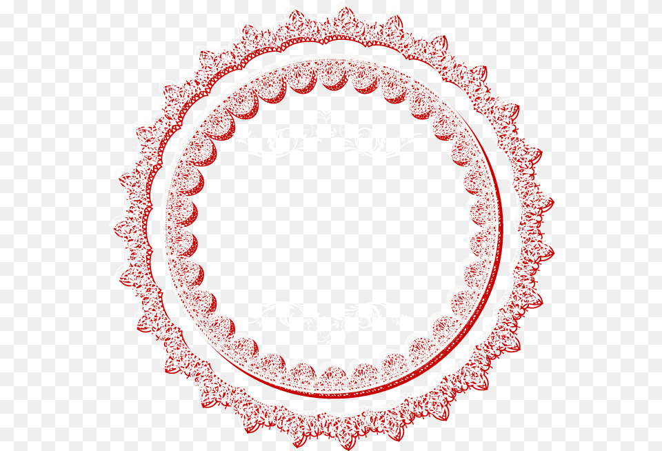 Circle Lace Download Pink Circle Lace Border Transparent Transparent Background Transparent Abstract Circle, Pattern, Accessories, Home Decor, Jewelry Free Png