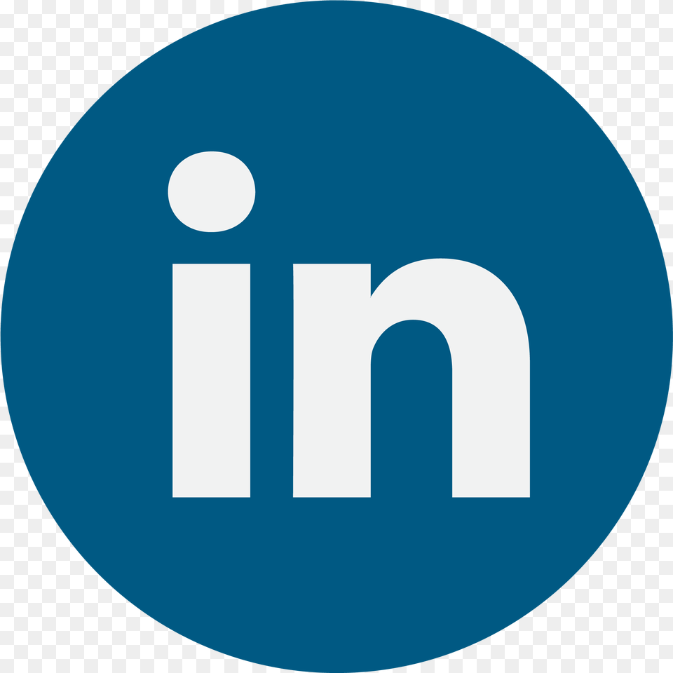 Circle Linkedin Logo Transparent, Disk, Sign, Symbol Free Png Download