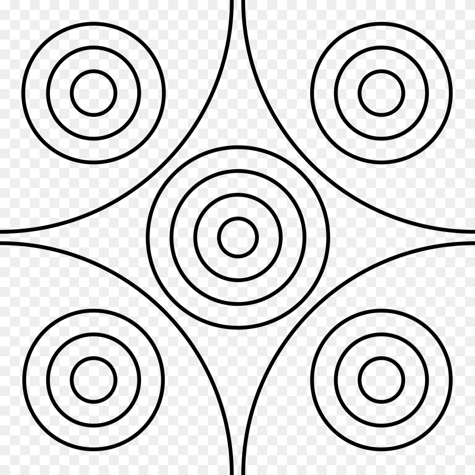 Circle Mandala, Gray Png Image