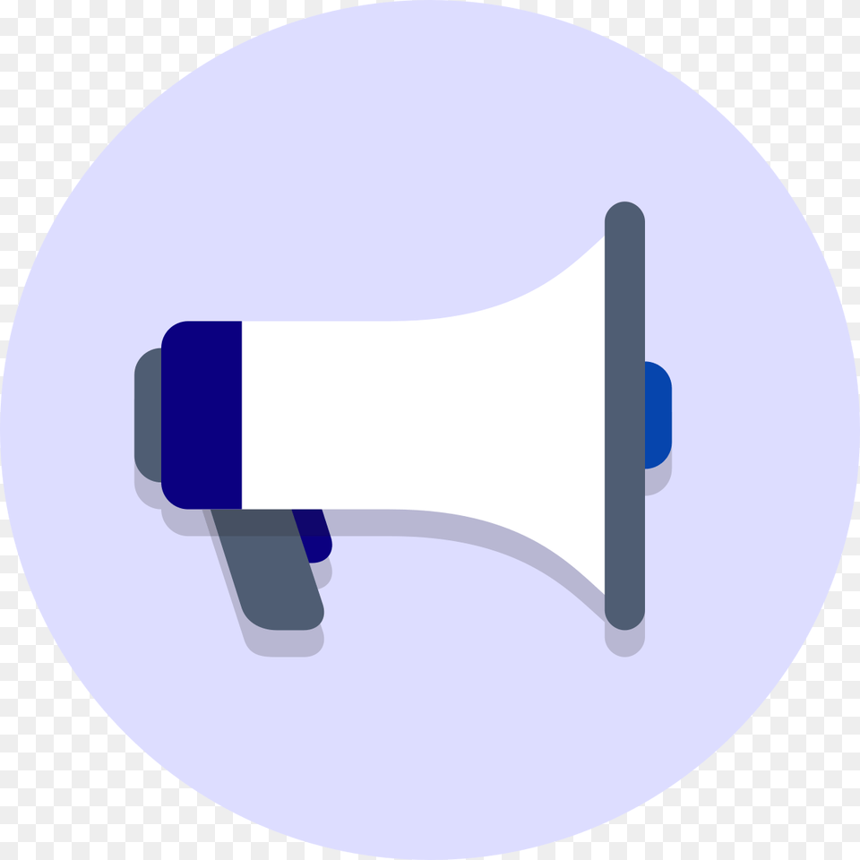 Circle Megaphone Icon, Electronics, Disk Png Image