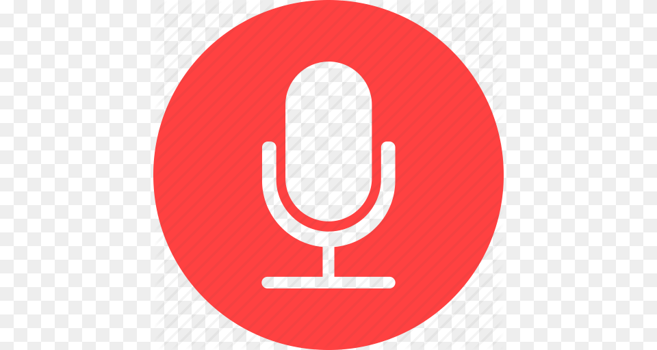 Circle Mic Microphone Recording Red Speaker Icon, Glass, Ping Pong, Ping Pong Paddle, Racket Png Image