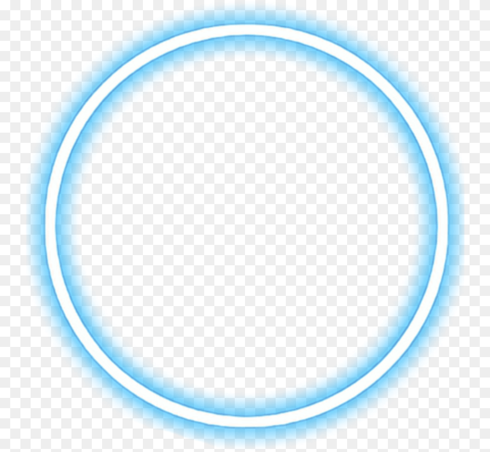 Circle Neon Blue Tumblr Neon Wings For Picsart, Light Free Transparent Png