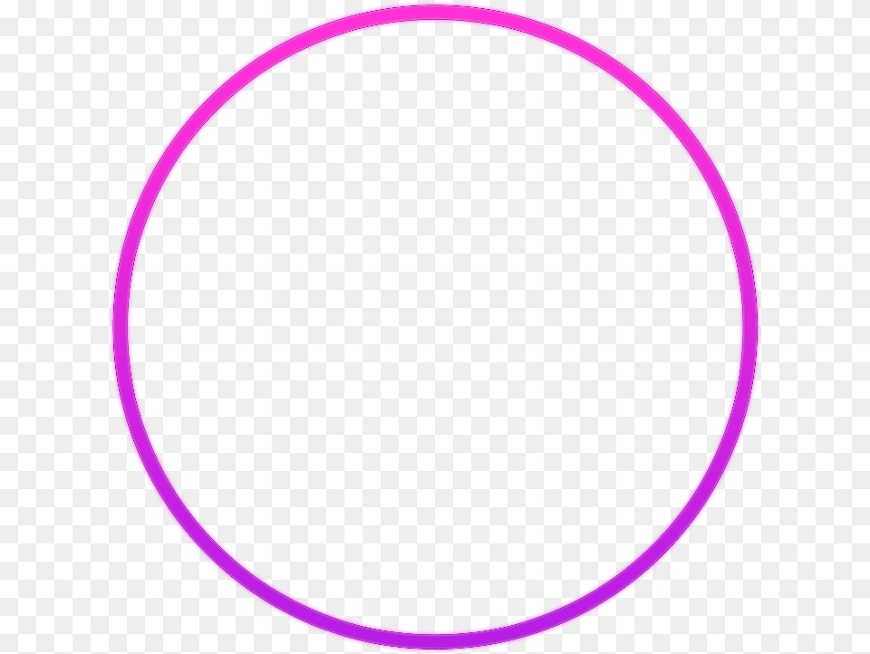 Circle Neon Krug Neon Halo Nimb 4asno4i Ftestickers Circle, Hoop, Oval, Purple Free Png Download