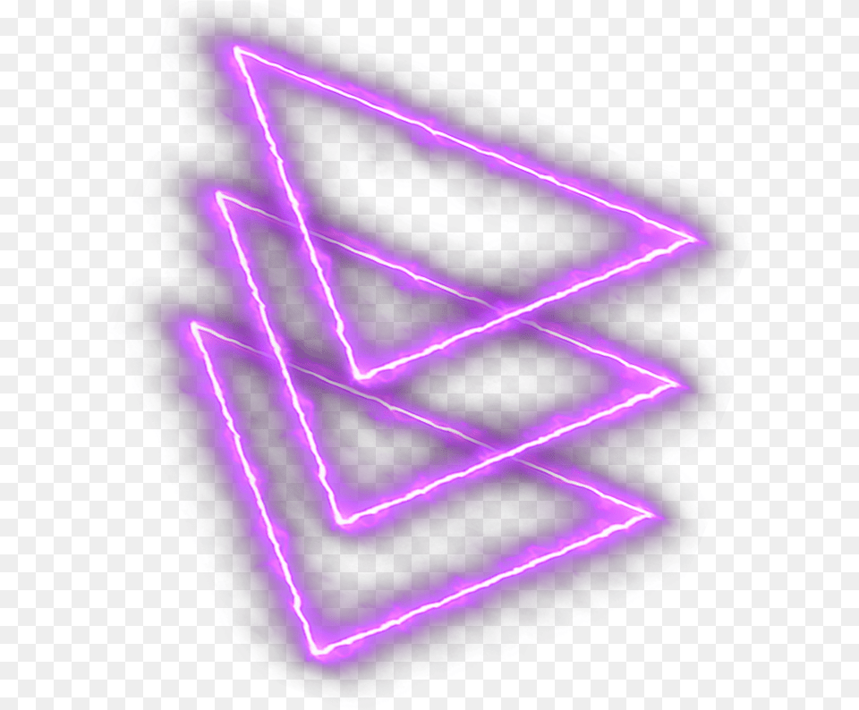Circle Neoncircle Circleneon Triangle Neontriangle, Light, Neon, Purple Png Image