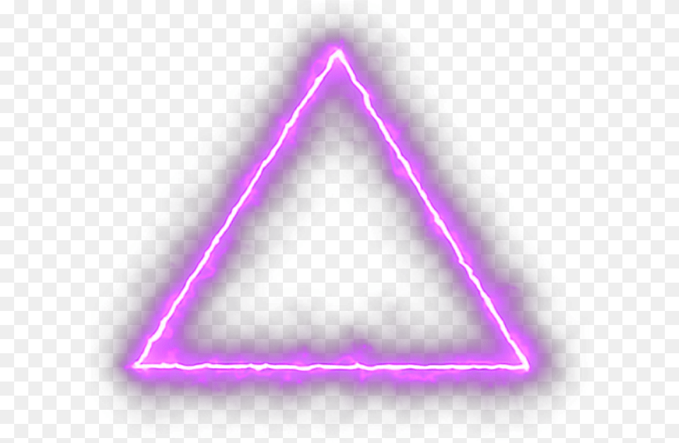 Circle Neoncircle Circleneon Triangle Neontriangle Effect Light Hd, Purple, Person Free Png