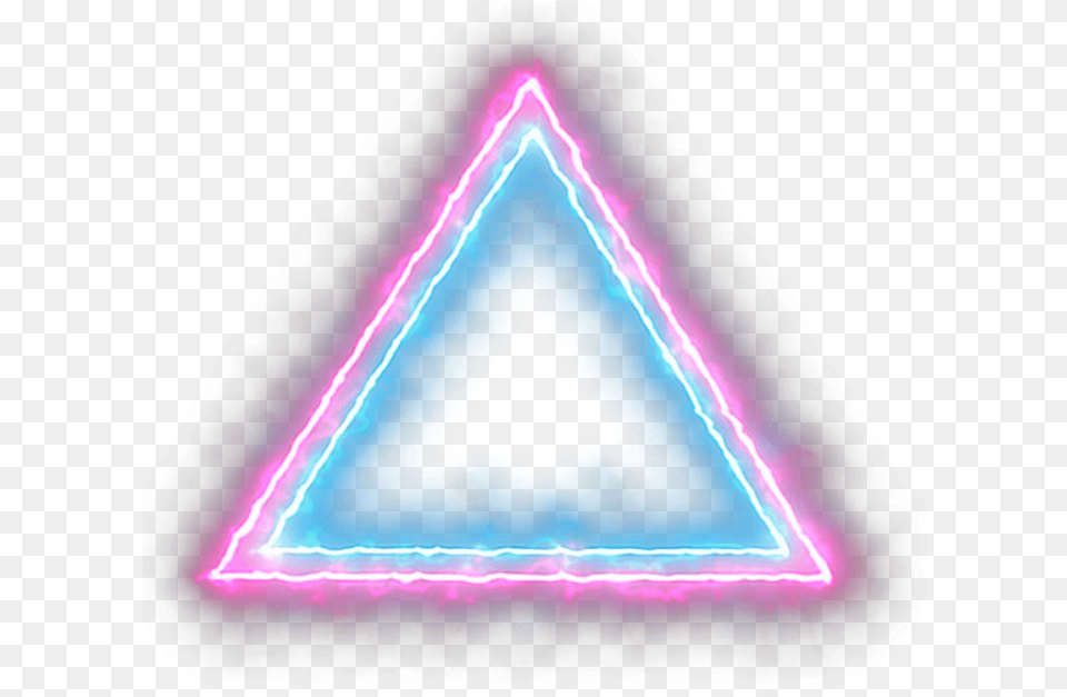 Circle Neoncircle Circleneon Triangle Neontriangle Triangle, Light Free Png