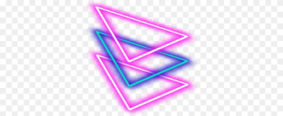 Circle Neoncircle Circleneon Triangle Neontriangle Triangle, Light, Neon, Disk Free Png Download