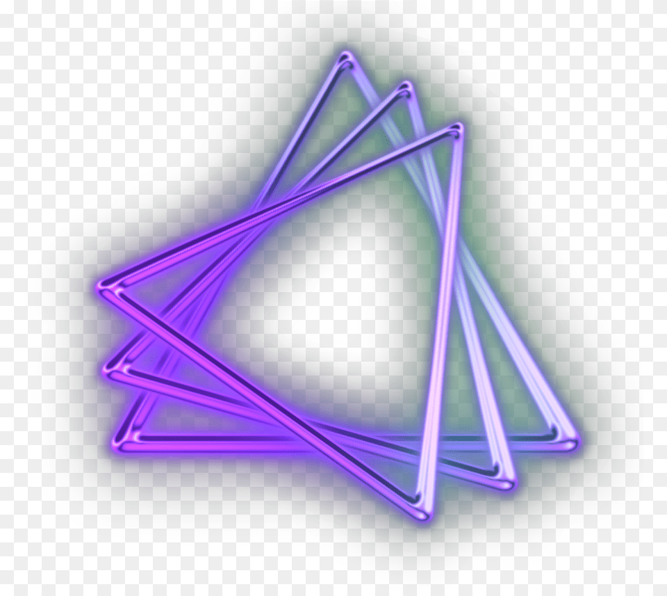 Circle Neoncircle Circleneon Triangle Neontriangle Triangle, Light, Neon, Disk Free Png Download