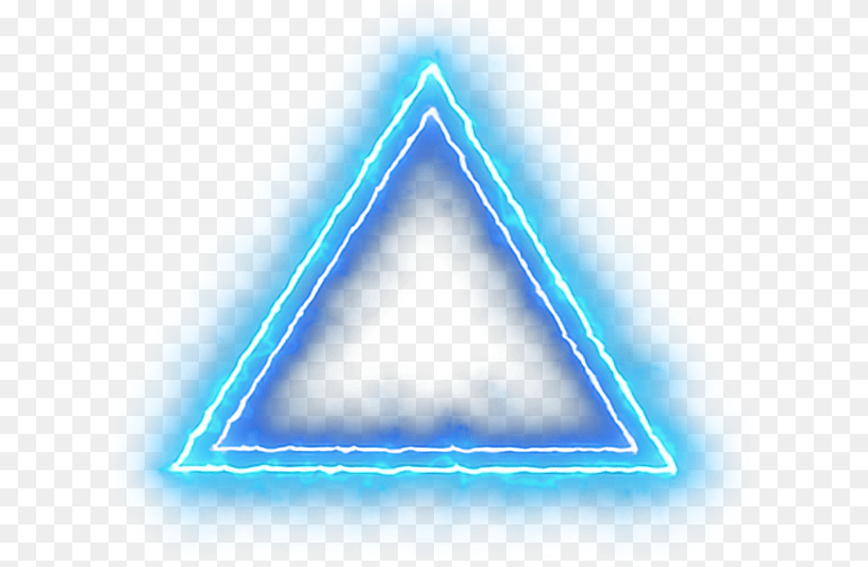 Circle Neoncircle Circleneon Triangle Neontriangle Triangle, Light Free Transparent Png