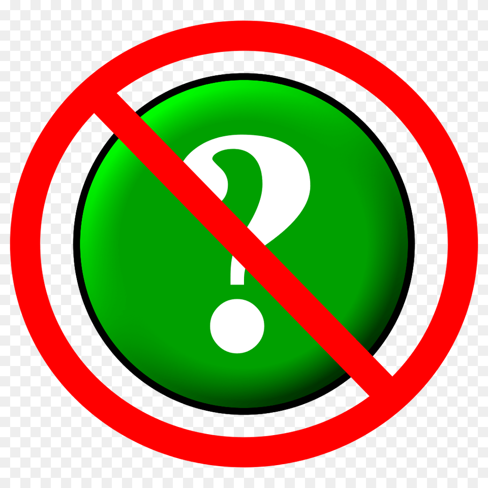 Circle No Questions, Symbol, Logo, Sign Free Transparent Png