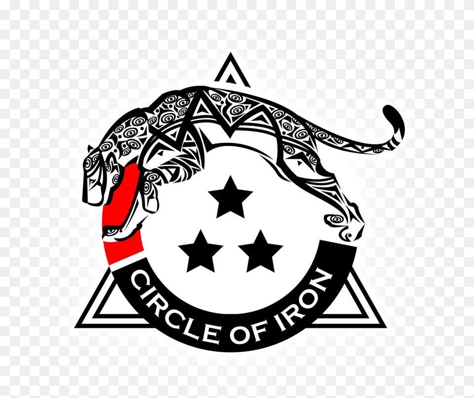 Circle Of Iron Bjj Championships On Tournamenttiger Emblem, Logo, Symbol, Star Symbol, Animal Free Transparent Png