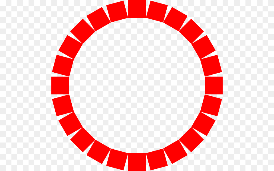 Circle Of Square In Red Clip Art, Oval Png