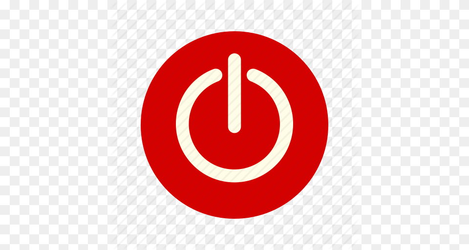 Circle Off Power Power Button Power Off Start Switch Icon, Sign, Symbol, Disk Png Image