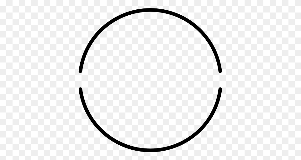 Circle Outline Icon With And Vector Format For Unlimited, Gray Png Image