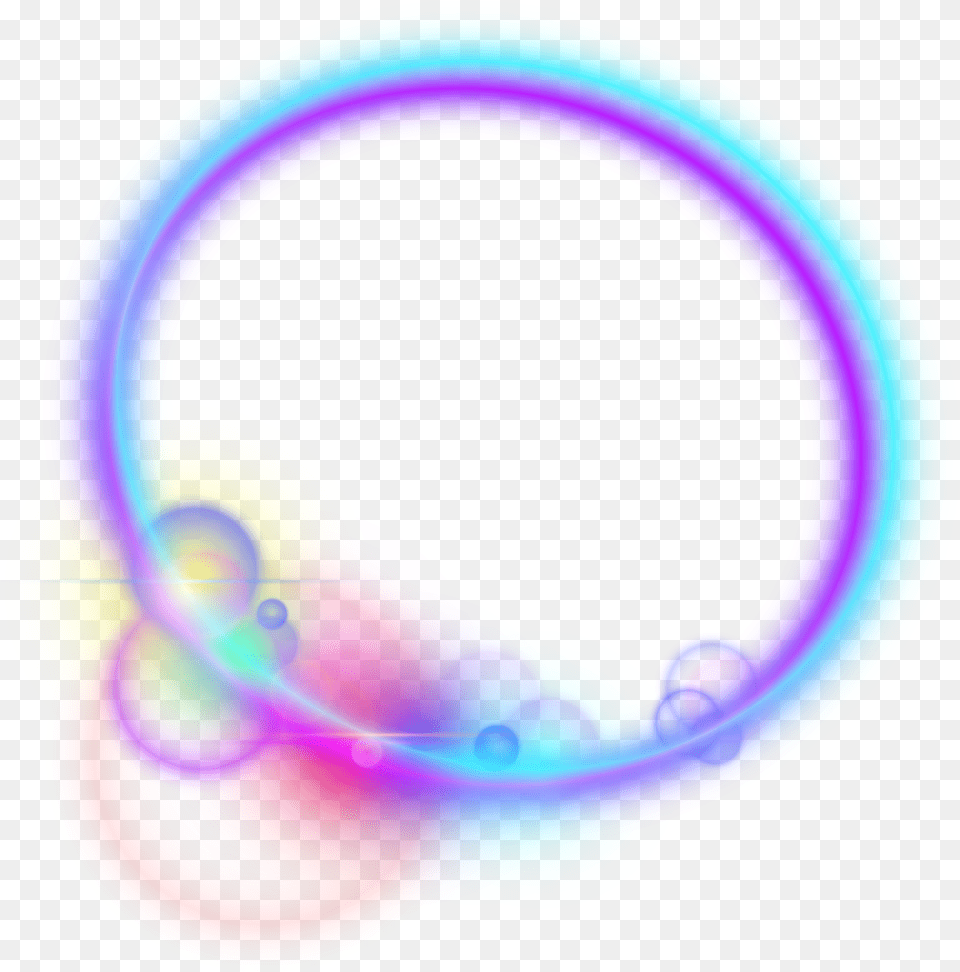 Circle Oval Frame Glowing Lighteffect Ftestickers Circle, Sphere, Light, Purple, Disk Png