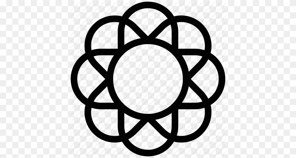 Circle Pattern Creative Design Filigree Flower Round Shape Icon, Machine, Coil, Rotor, Spiral Free Png Download