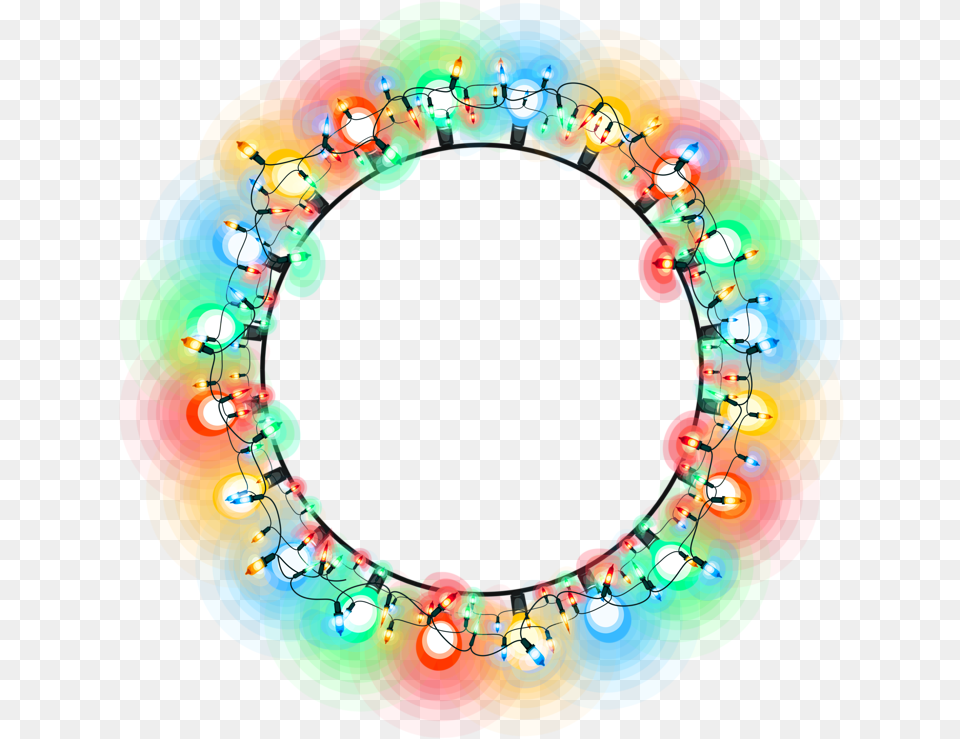 Circle People Neon Lights Hd, Accessories, Pattern, Fractal, Ornament Free Png Download