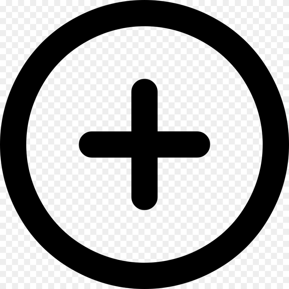 Circle Plus Icon Download, Cross, Symbol, Sign Png Image
