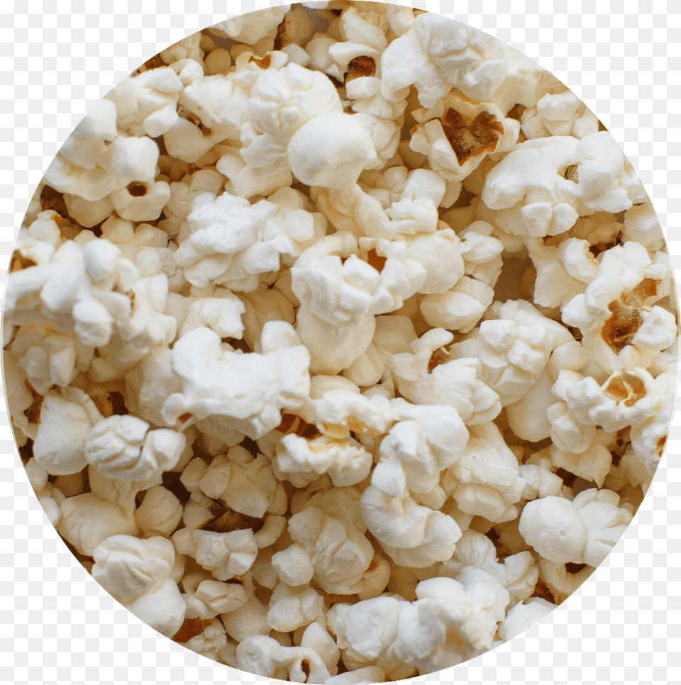 Circle Popcorn Icon Circleicon Julienco, Food, Plate, Snack Free Png Download