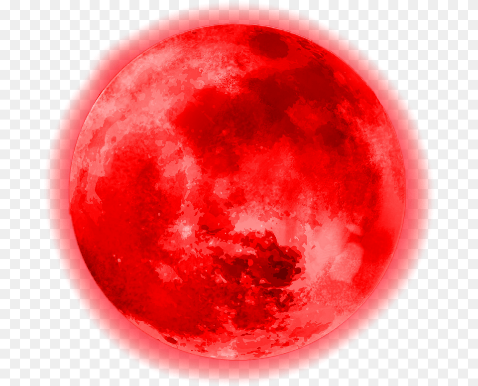 Circle Red Moon Glowing Glowingmoon Cute Aesthetic Sphere, Nature, Night, Outdoors, Astronomy Png