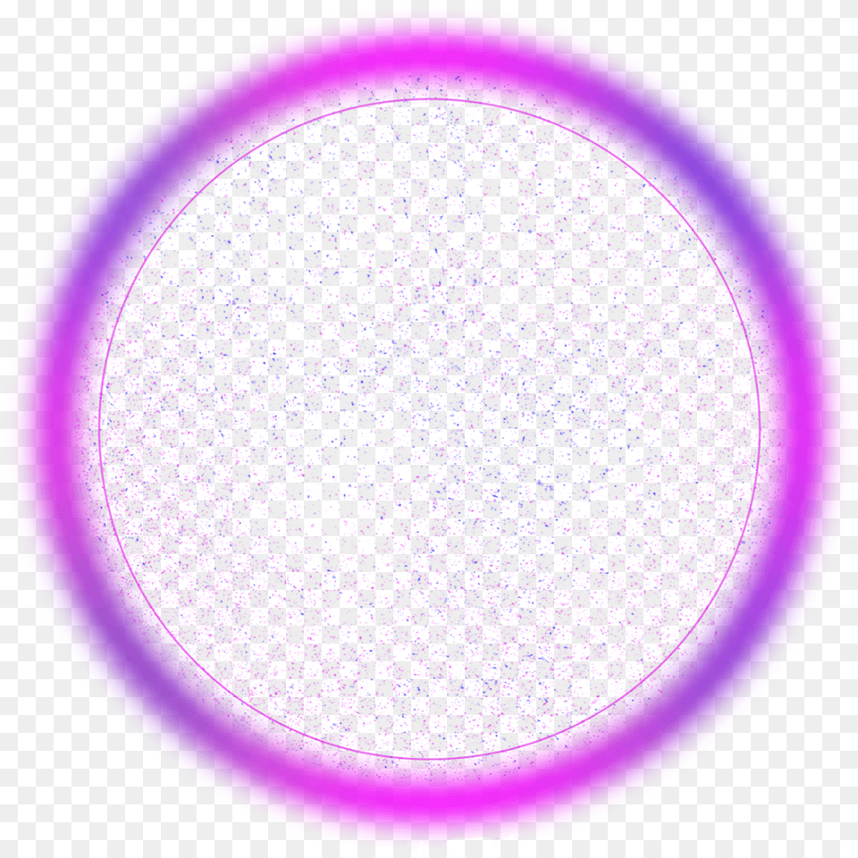 Circle Round Border Neon Geometric Frame Overlay Circle, Purple, Glitter, Lamp Png Image