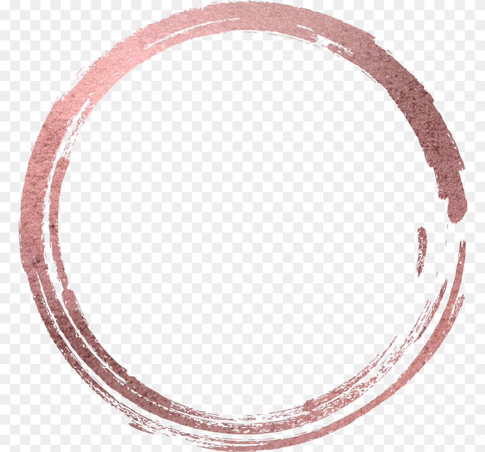 Circle Round Rosegold Frame Sticker By Lemon Tea Author Accelerator, Oval Free Png
