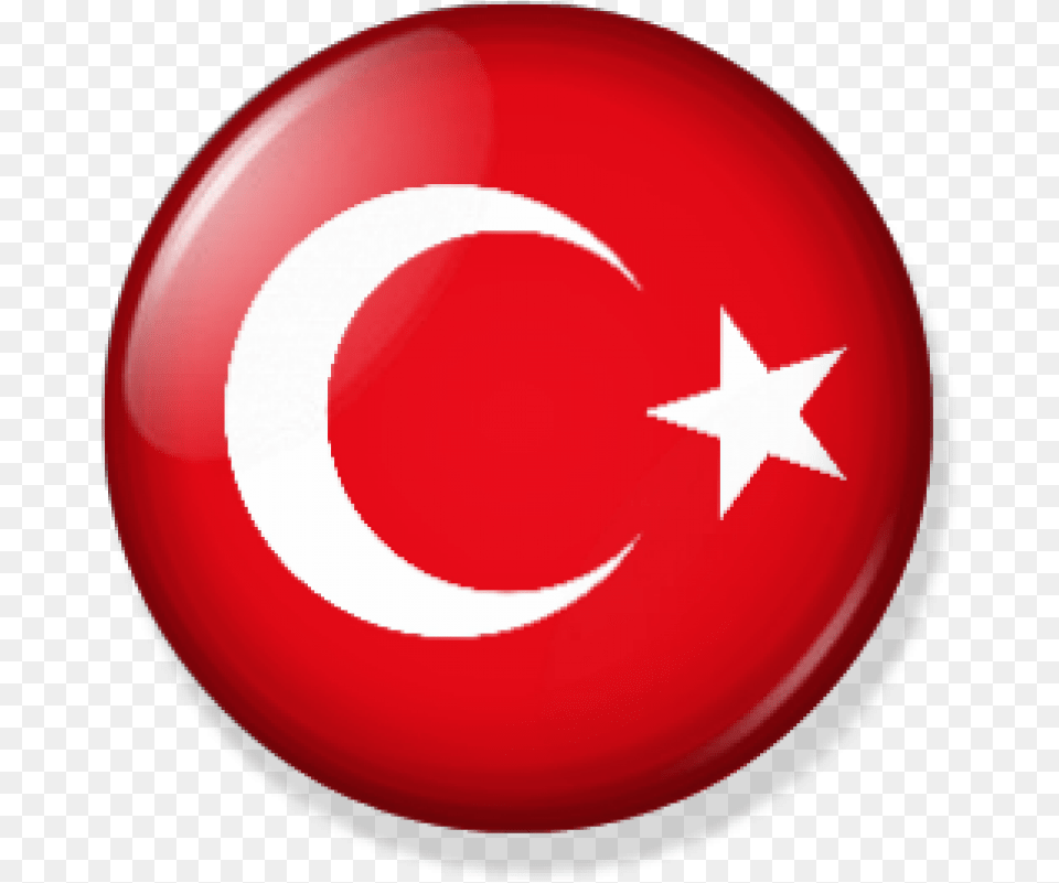 Circle Round Turkey Flag, Symbol Free Png